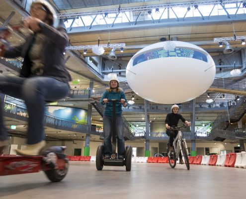 Testfahren Indoor Parcours