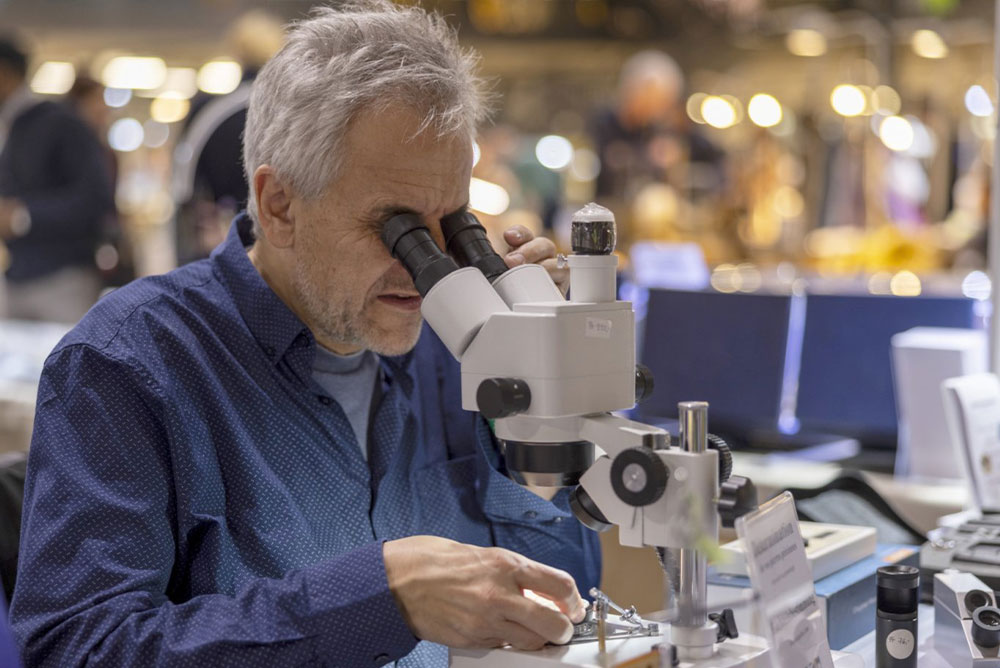 Mineralientage Zurich Mikroskop