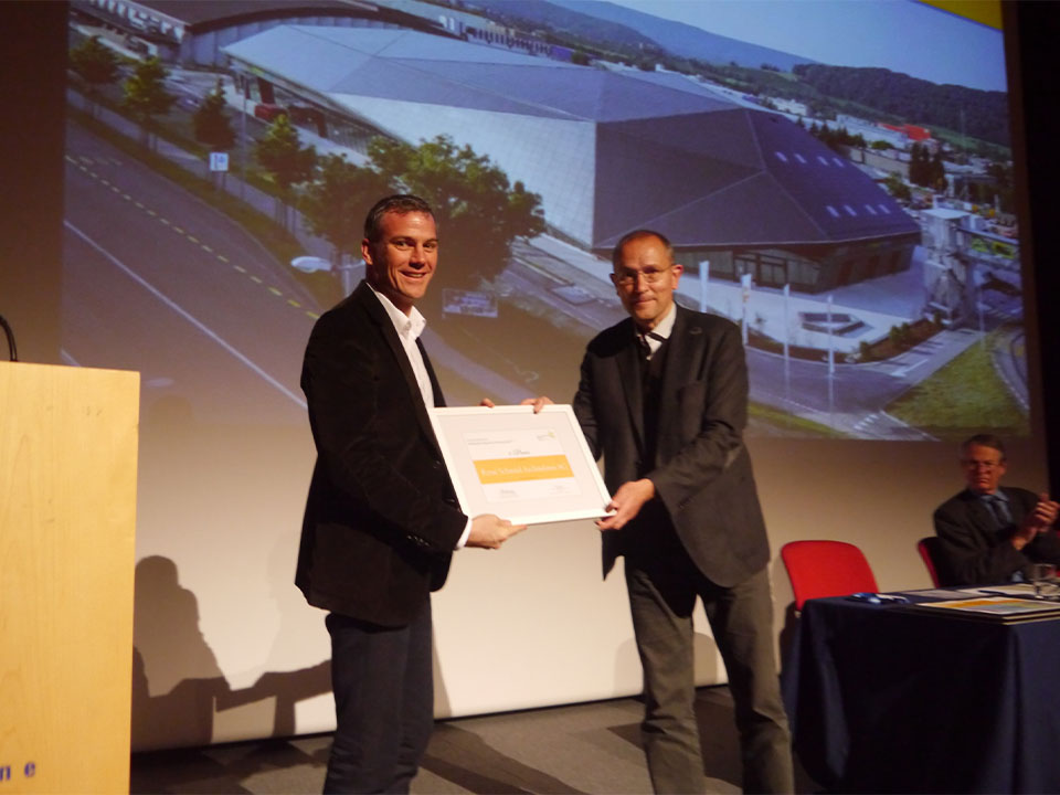 Auszeichnung Architekturpreis uebergabe