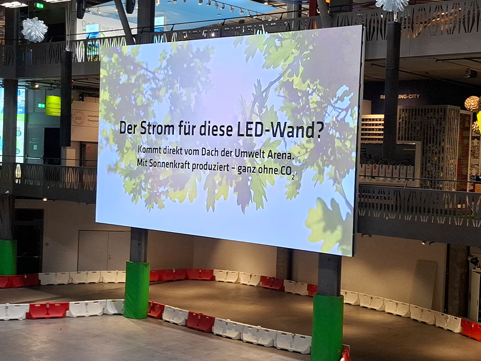 x LED Wand Umwelt Arena